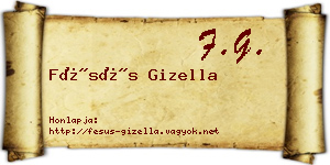 Fésüs Gizella névjegykártya